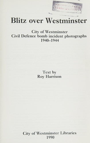 Blitz Over Westminster