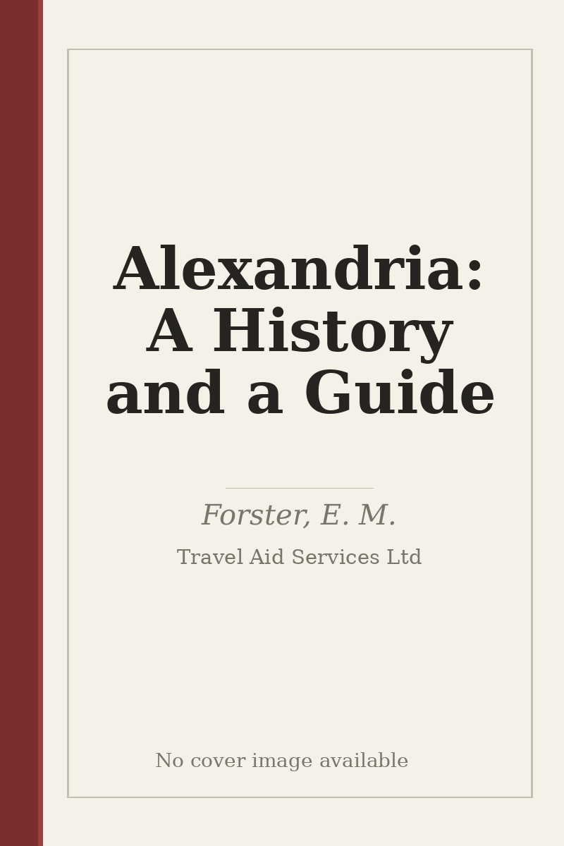 Alexandria: A History and a Guide - no cover image available