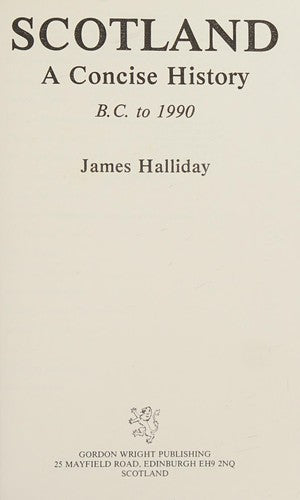 Scotland: A Concise History B.C. to 1990