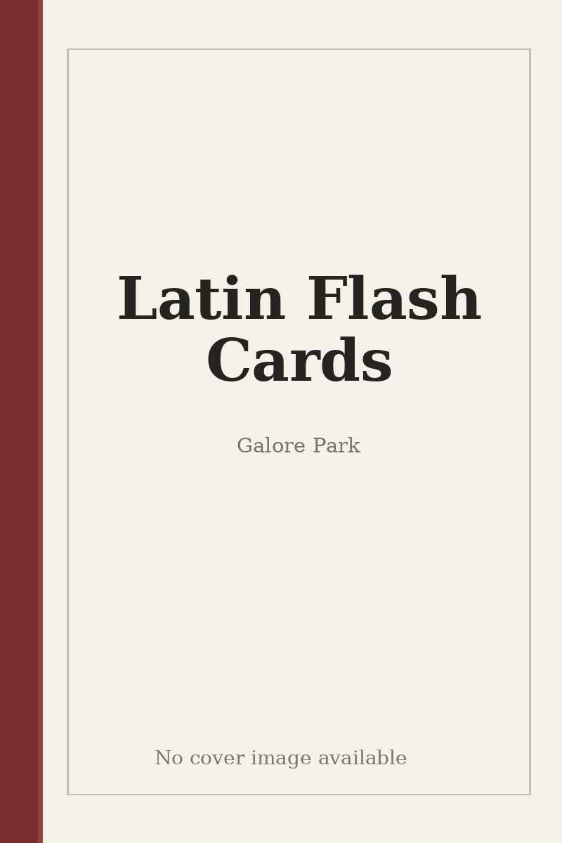 Latin Flash Cards - no cover image available