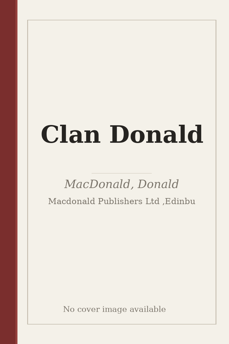Clan Donald - no cover image available