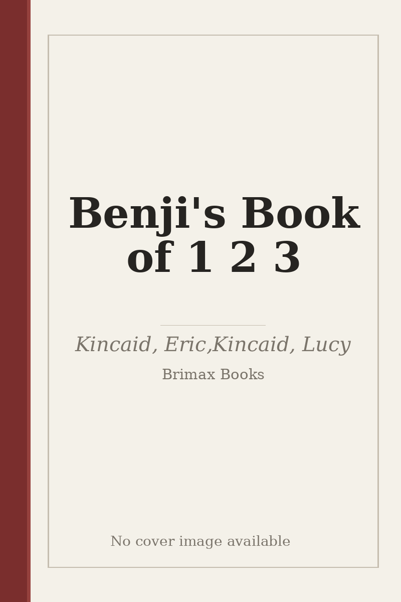 Benji's Book of 1 2 3 - no cover image available
