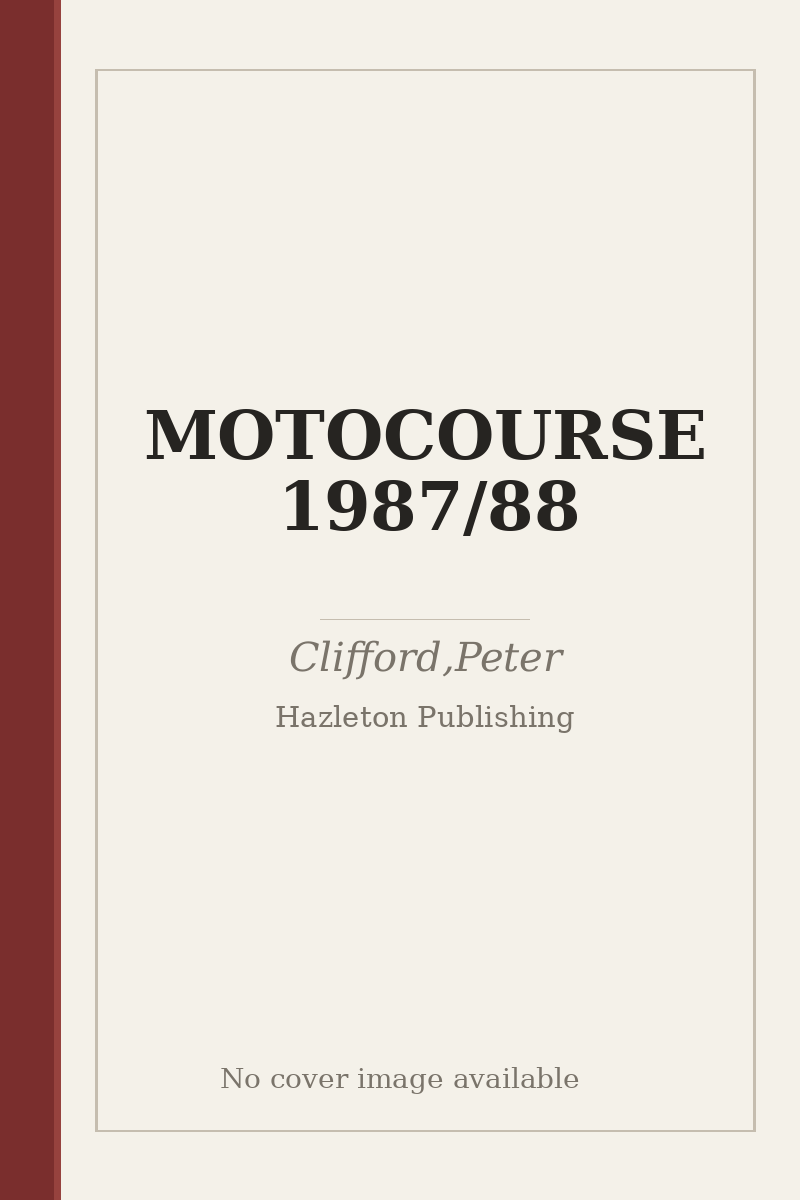 MOTOCOURSE 1987/88 - no cover image available