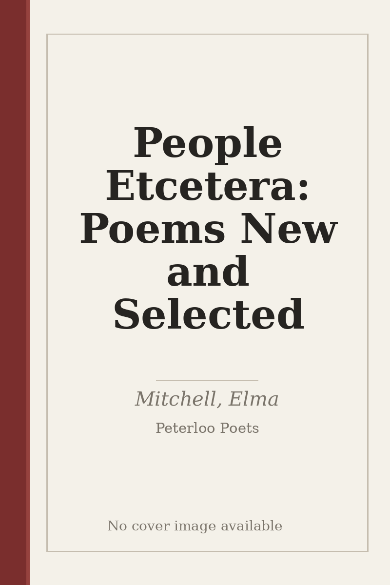 People Etcetera: Poems New and Selected - no cover image available