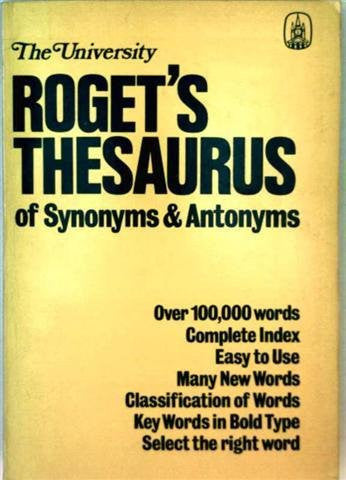 Thesaurus of Synonyms and Antonyms