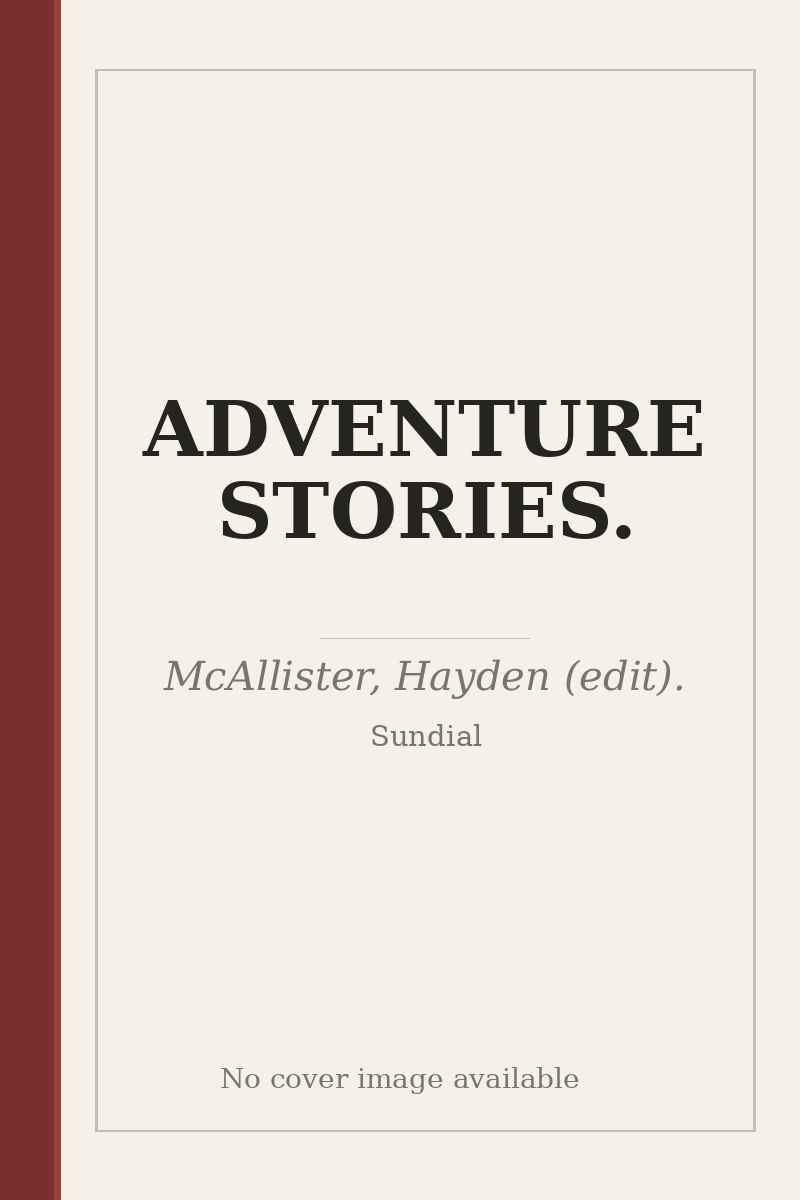 ADVENTURE STORIES. - no cover image available