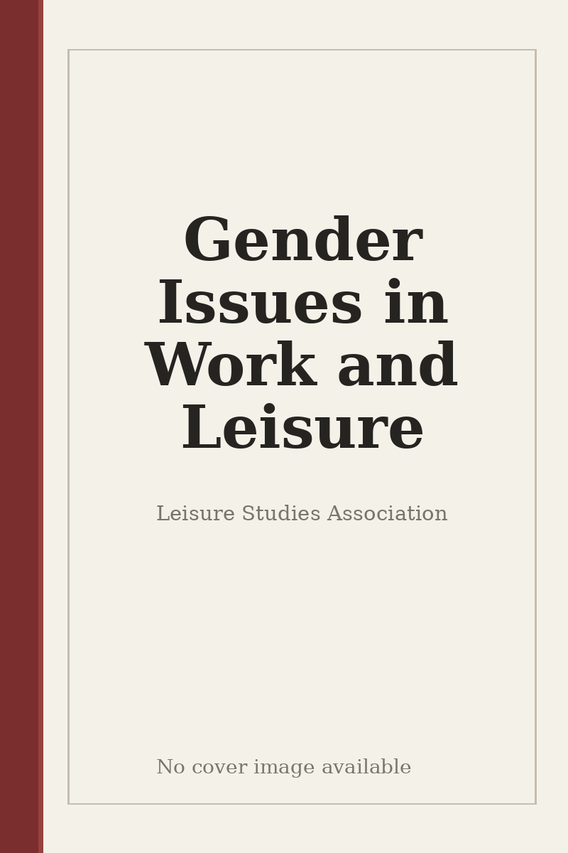 Gender Issues in Work and Leisure - no cover image available