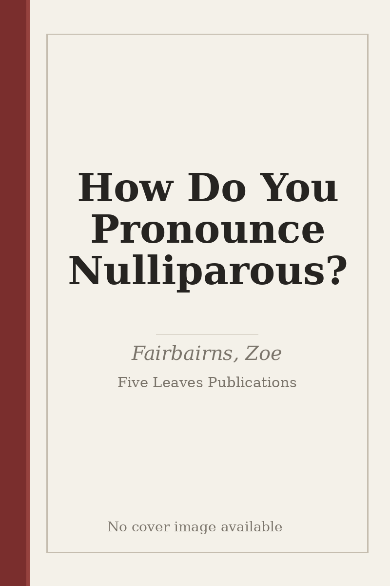 How Do You Pronounce Nulliparous? - no cover image available