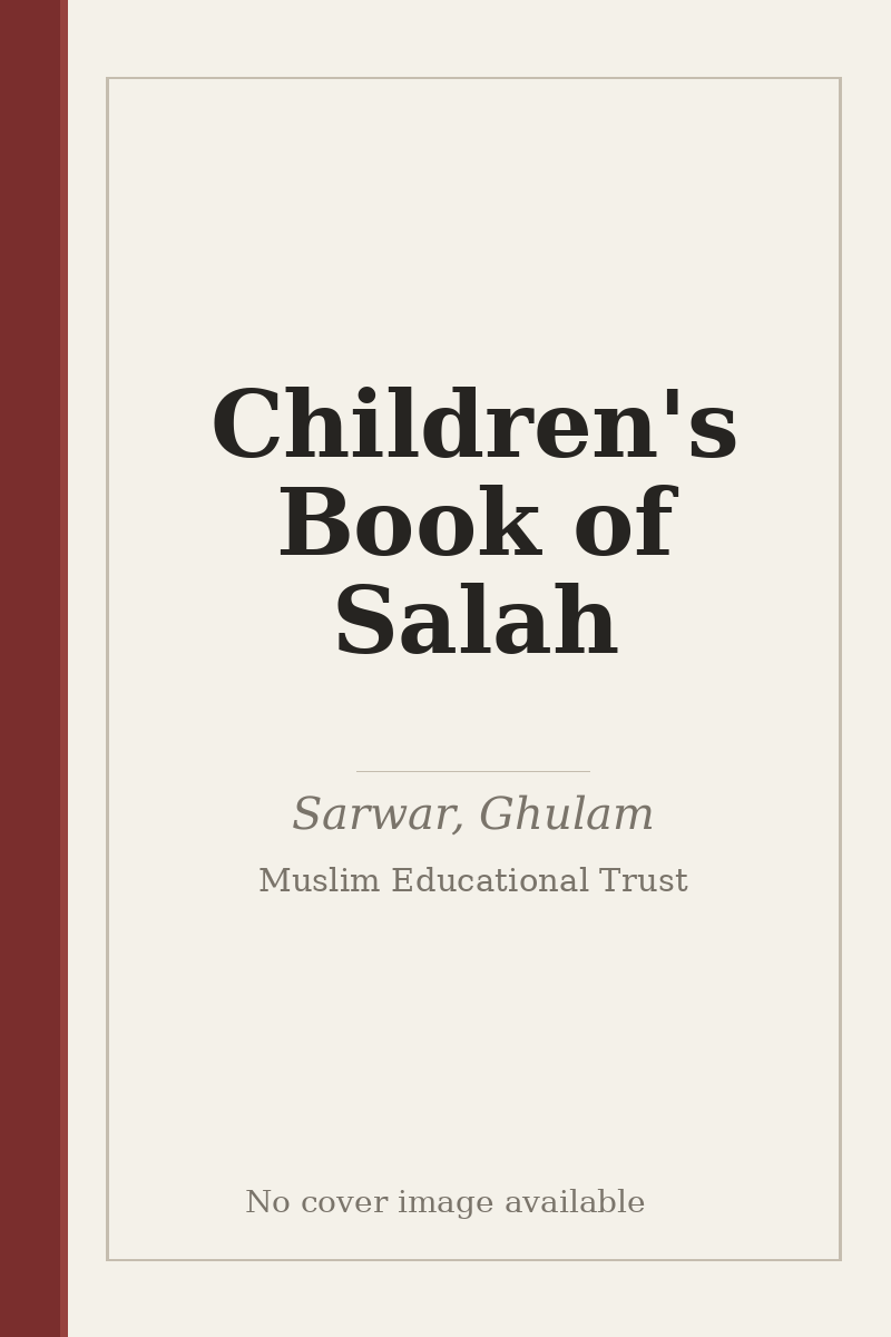 Children's Book of Salah - no cover image available