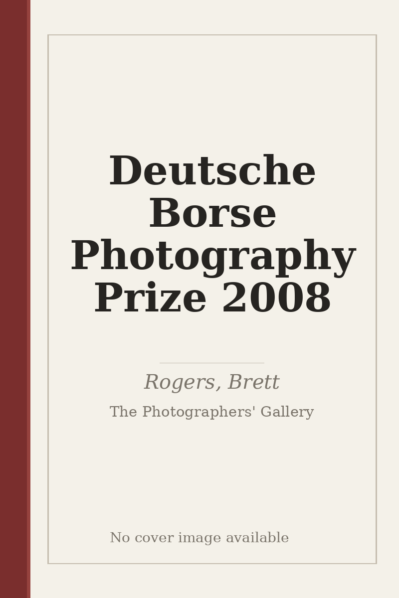 Deutsche Borse Photography Prize 2008 - no cover image available