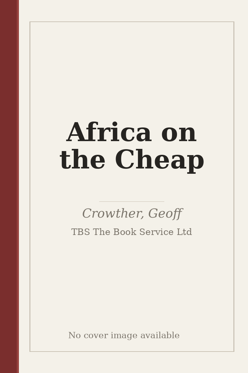 Africa on the Cheap - no cover image available