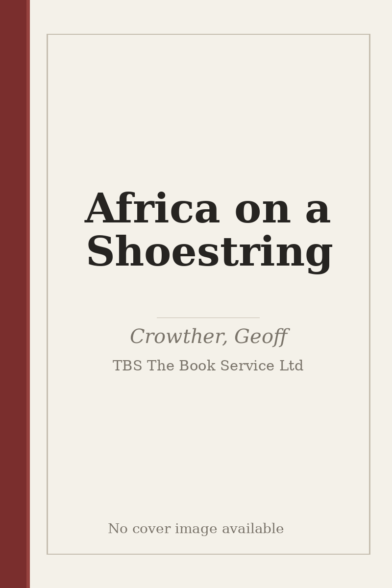 Africa on a Shoestring - no cover image available