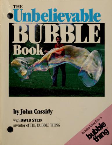 Unbelievable Bubble Book (Klutz)