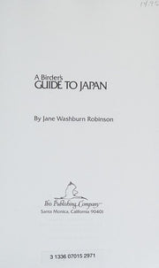 A Birder's Guide to Japan