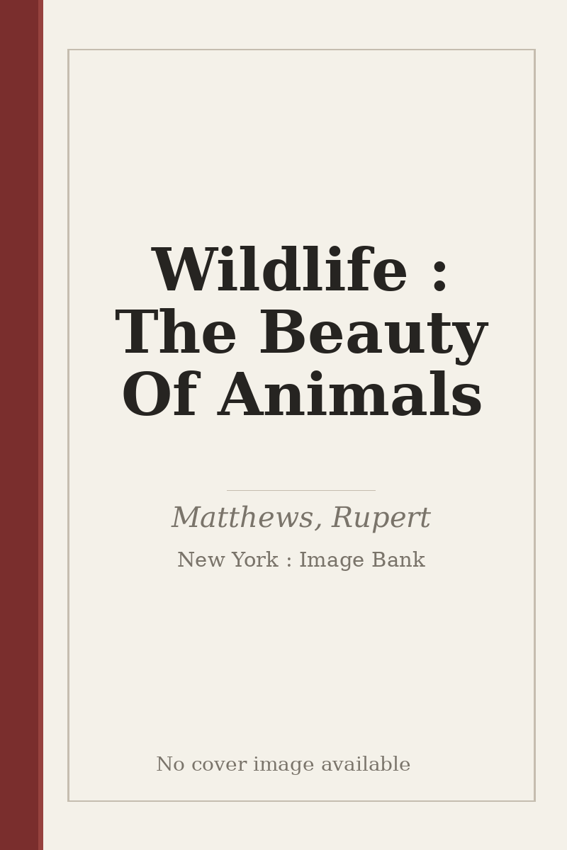 Wildlife : The Beauty Of Animals - no cover image available