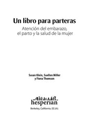 Un Libro Para Parteras Atencion Del Embarazo El Parto Y La Salud De La Mujer (Spanish Edition)