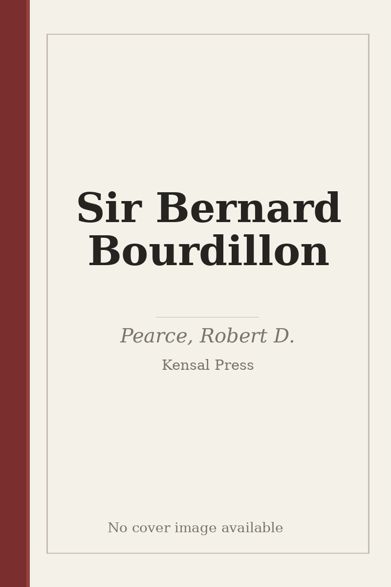 Sir Bernard Bourdillon - no cover image available