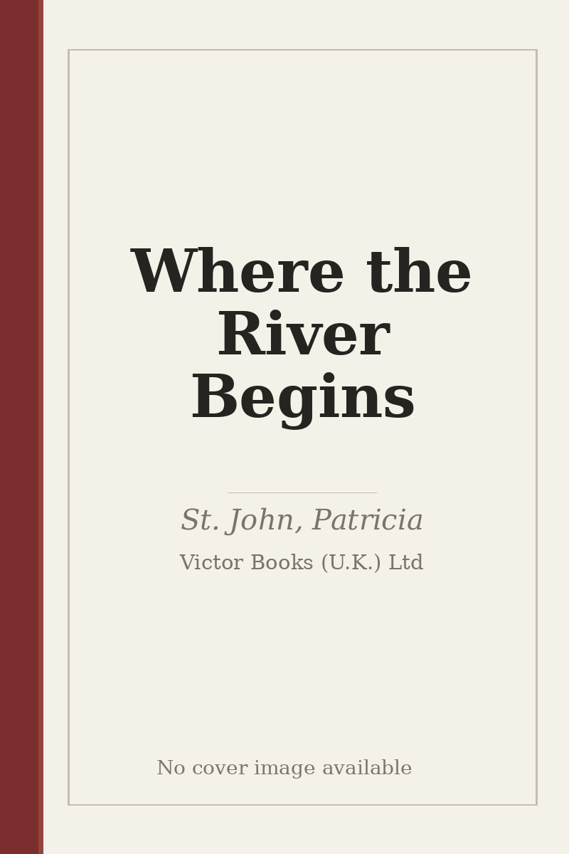 Where the River Begins - no cover image available