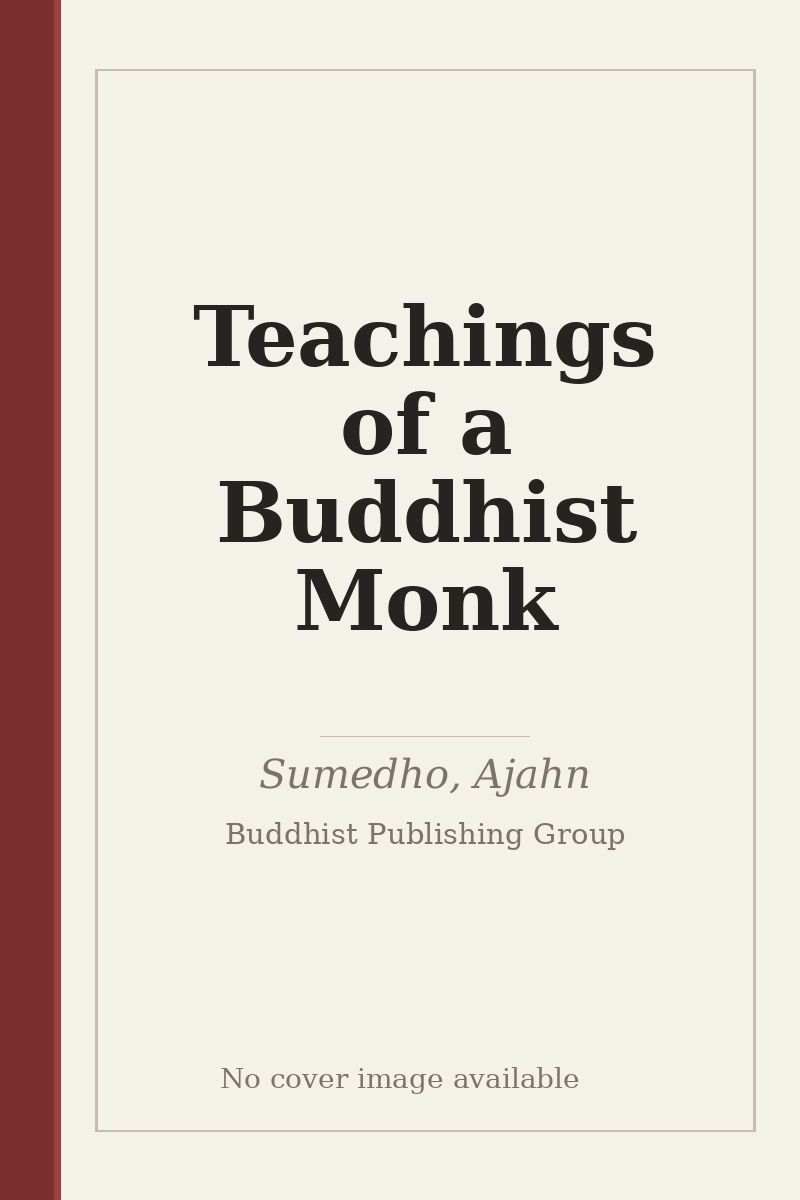 Teachings of a Buddhist Monk - no cover image available