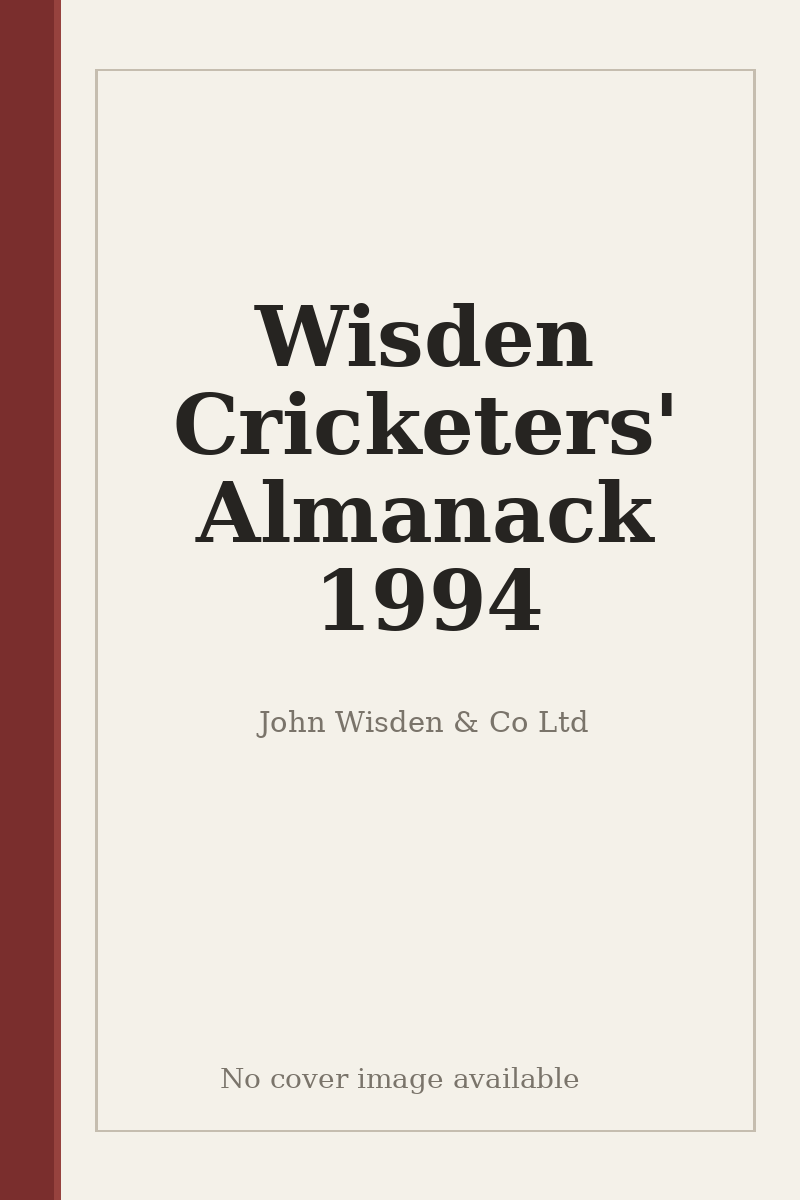Wisden Cricketers' Almanack 1994 - no cover image available