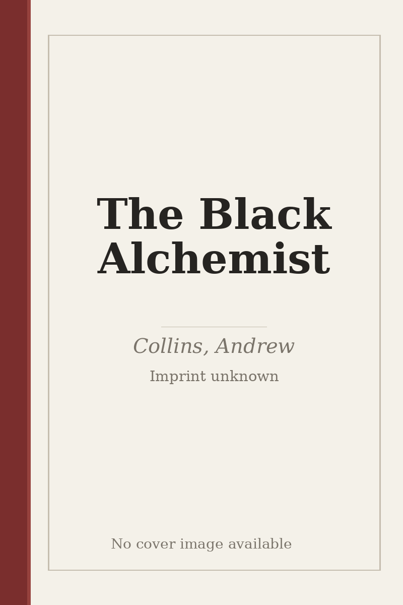 The Black Alchemist - no cover image available