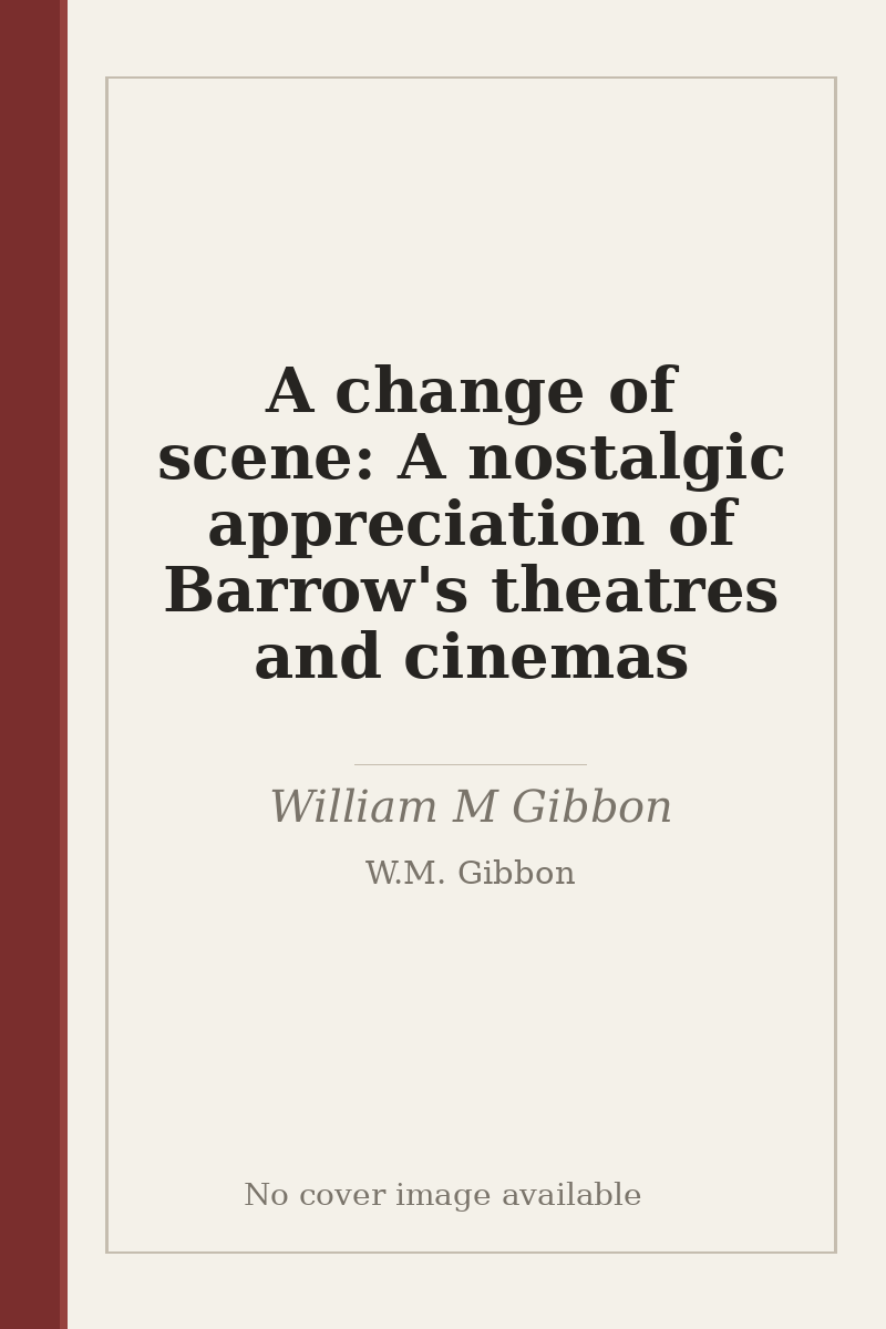 A change of scene: A nostalgic appreciation of Barrow's theatres and cinemas - no cover image available