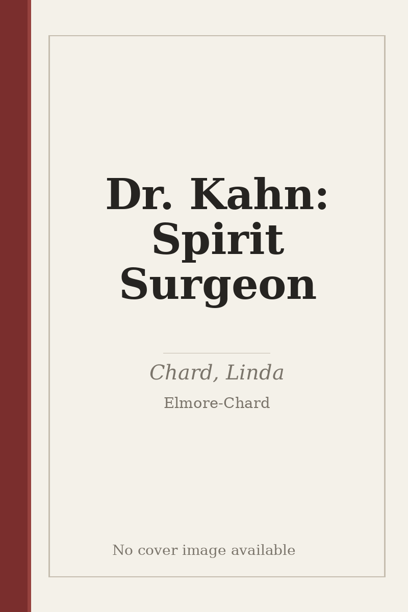 Dr. Kahn: Spirit Surgeon - no cover image available