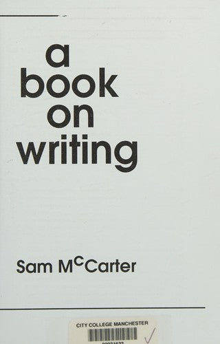 A Book on Writing