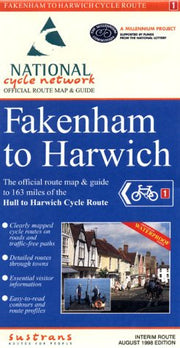 Fakenham to Harwich Cycle Route: National Cycle Network Official Route Map (National Cycle Network Route Maps)