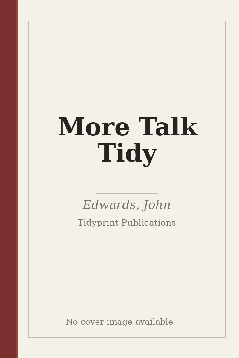 More Talk Tidy - no cover image available