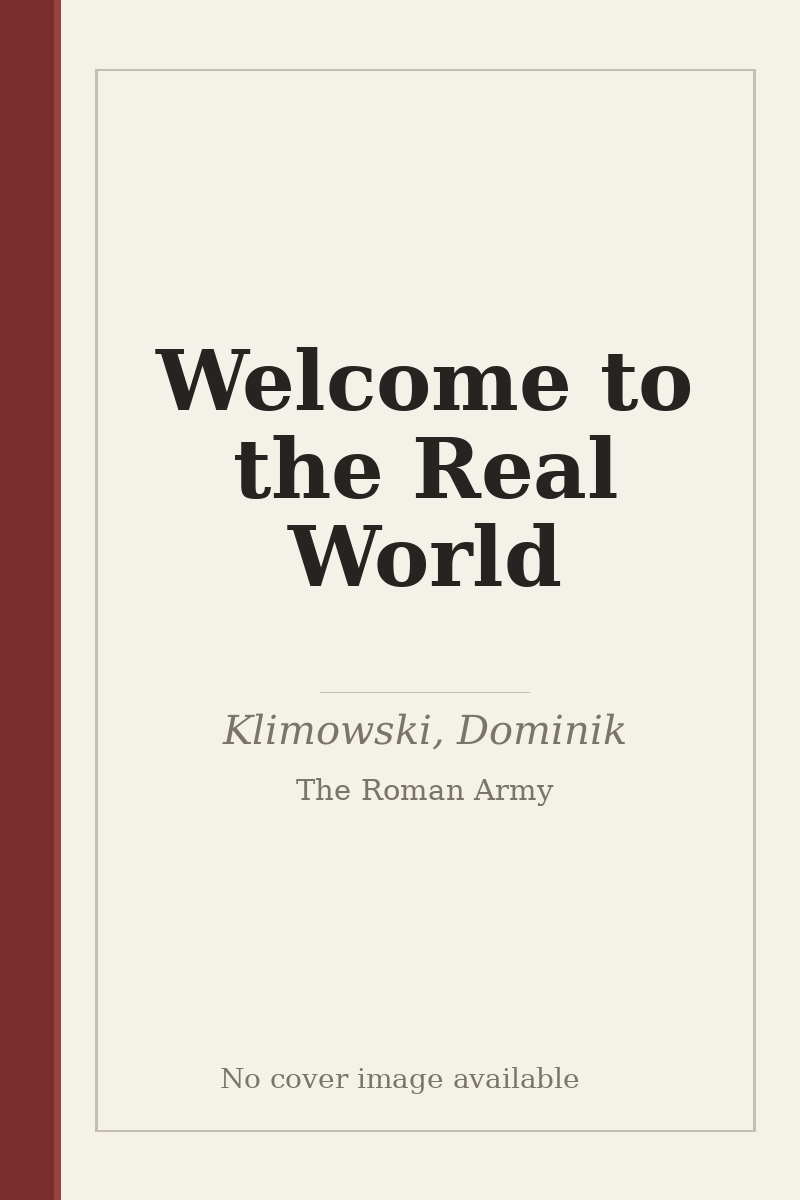 Welcome to the Real World - no cover image available