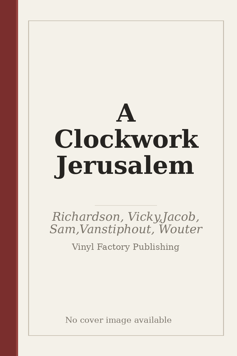 A Clockwork Jerusalem - no cover image available