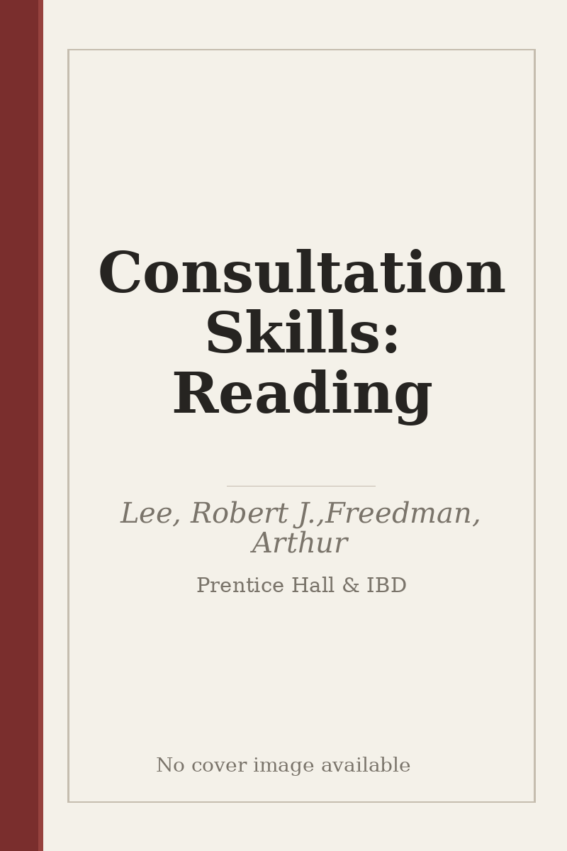 Consultation Skills: Reading - no cover image available