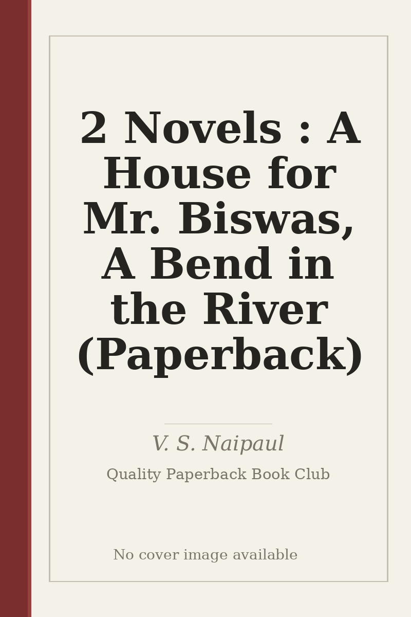 2 Novels : A House for Mr. Biswas, A Bend in the River (Paperback) - no cover image available