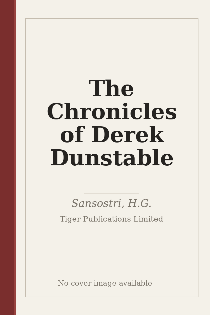 The Chronicles of Derek Dunstable - no cover image available