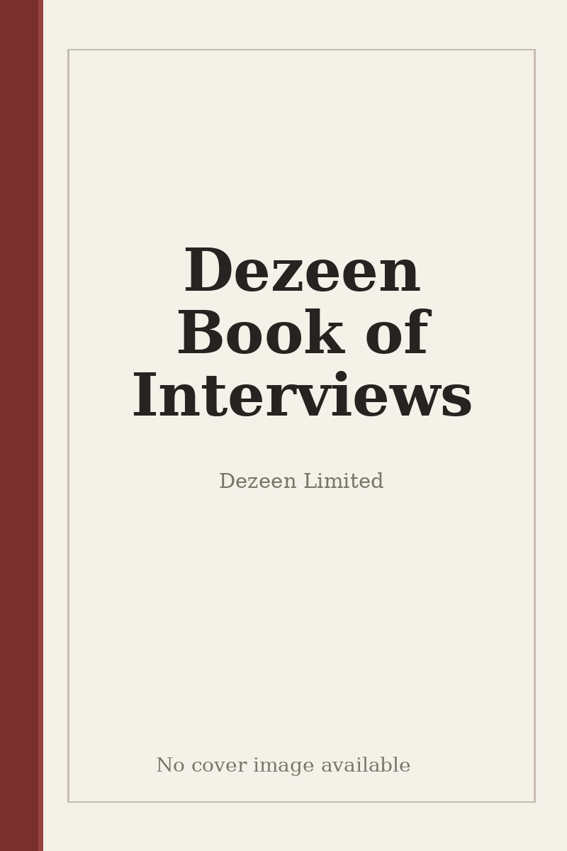 Dezeen Book of Interviews - no cover image available