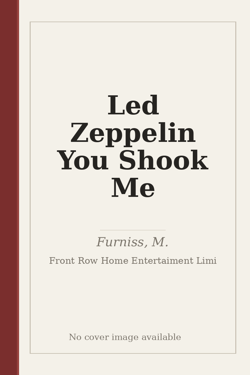 Led Zeppelin You Shook Me - no cover image available