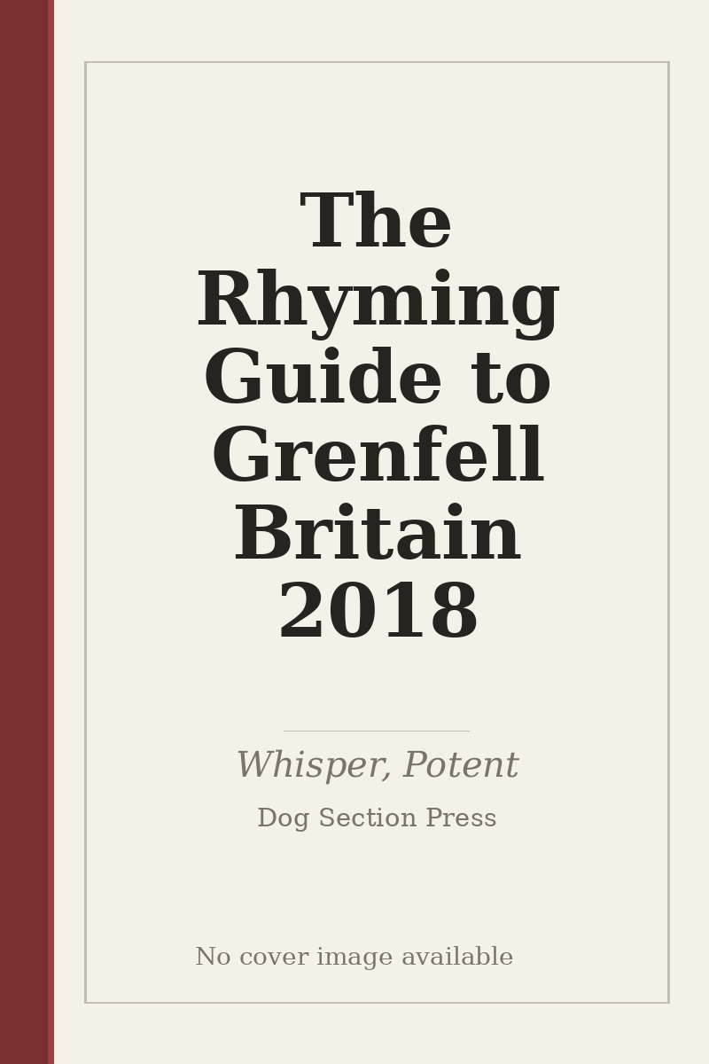 The Rhyming Guide to Grenfell Britain 2018 - no cover image available