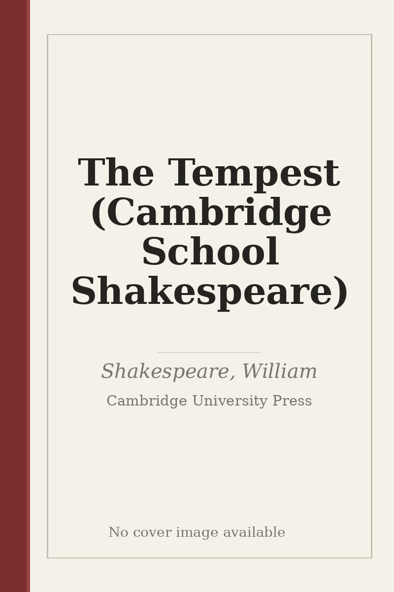 The Tempest (Cambridge School Shakespeare) - no cover image available