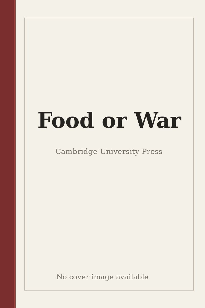 Food or War - no cover image available