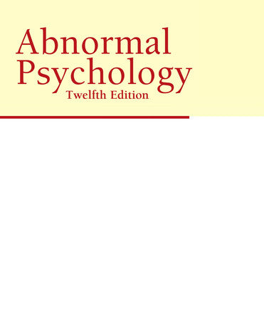 Abnormal Psychology