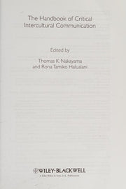 The Handbook of Critical Intercultural Communication (Handbooks in Communication and Media)