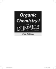 Organic Chemistry I For Dummies (For Dummies Series)