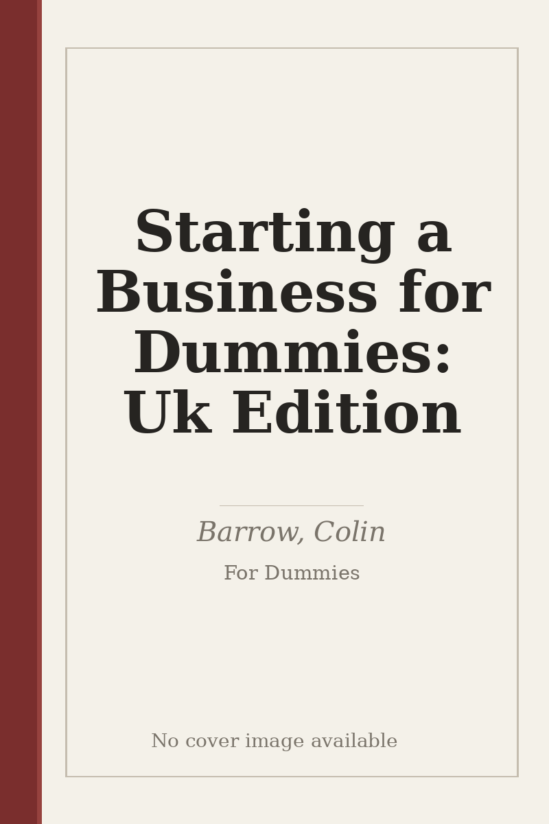 Starting a Business for Dummies: Uk Edition - no cover image available