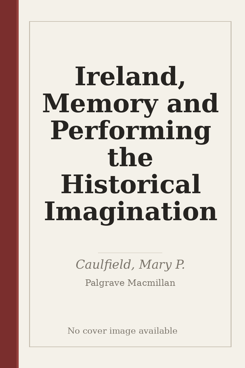 Ireland, Memory and Performing the Historical Imagination - no cover image available