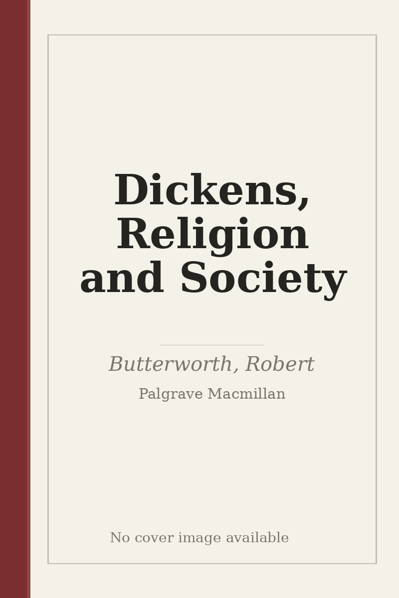 Dickens, Religion and Society - no cover image available