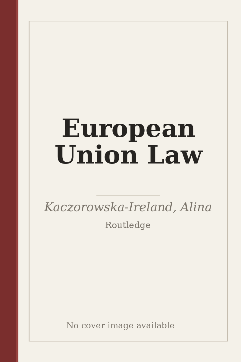 European Union Law - no cover image available