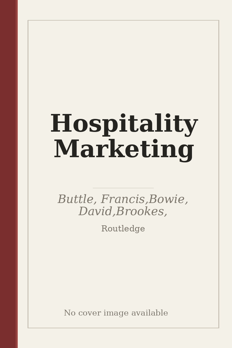 Hospitality Marketing - no cover image available