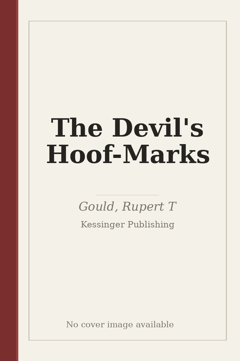 The Devil's Hoof-Marks - no cover image available