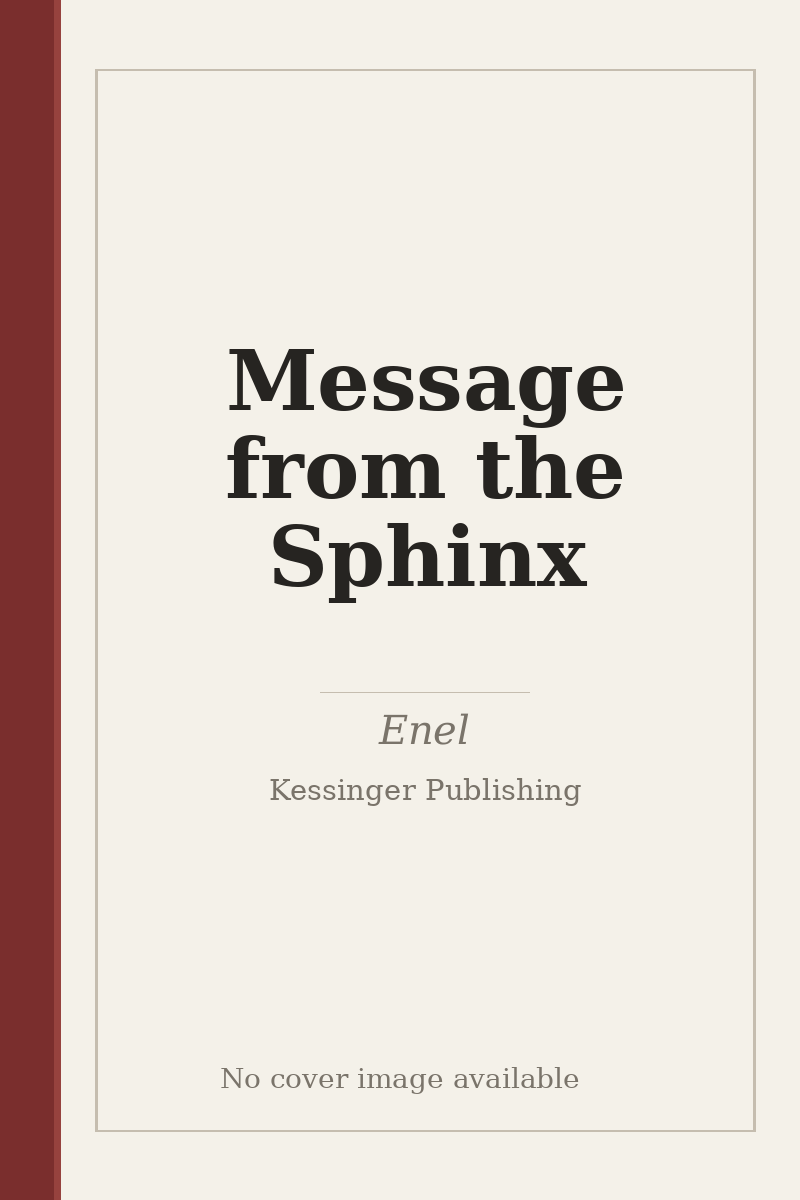 Message from the Sphinx - no cover image available